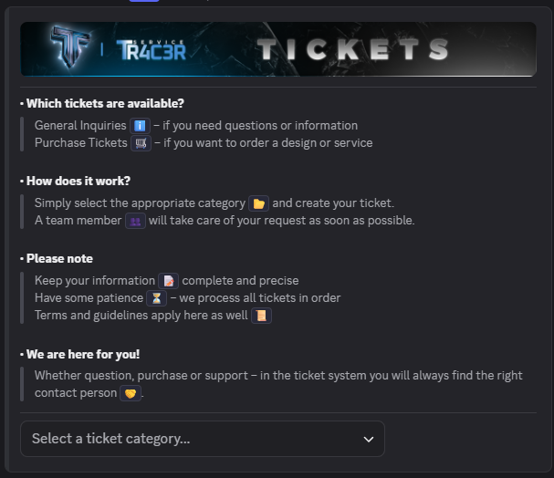 Ticket system module preview